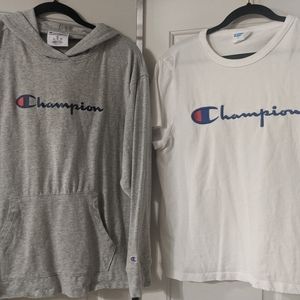 Set of Champion T-shirt & Hoodie